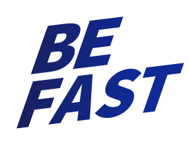be fast logo